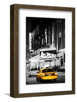 Advertising - Chicago the musical - Yellow Taxi Cabs - Times square - Manhattan - New York City - U-Philippe Hugonnard-Framed Photographic Print