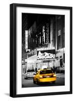Advertising - Chicago the musical - Yellow Taxi Cabs - Times square - Manhattan - New York City - U-Philippe Hugonnard-Framed Photographic Print
