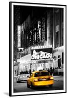 Advertising - Chicago the musical - Yellow Taxi Cabs - Times square - Manhattan - New York City - U-Philippe Hugonnard-Framed Premium Photographic Print