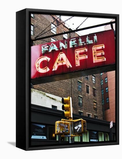 Advertising - Fanelli Cafe - Soho - Mahnattan - New York - United States-Philippe Hugonnard-Framed Stretched Canvas