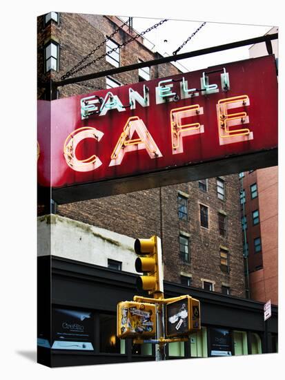 Advertising - Fanelli Cafe - Soho - Mahnattan - New York - United States-Philippe Hugonnard-Stretched Canvas