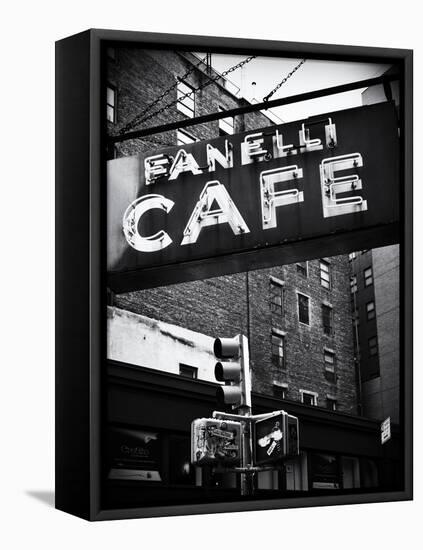 Advertising - Fanelli Cafe - Soho - Mahnattan - New York - United States-Philippe Hugonnard-Framed Stretched Canvas