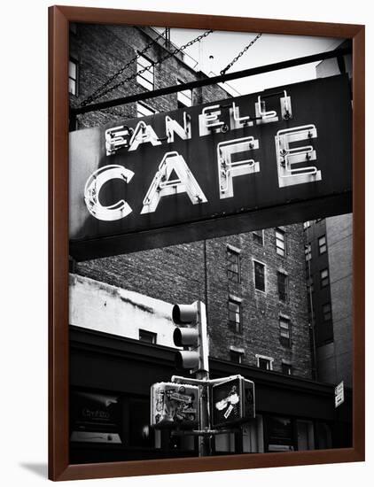 Advertising - Fanelli Cafe - Soho - Mahnattan - New York - United States-Philippe Hugonnard-Framed Photographic Print