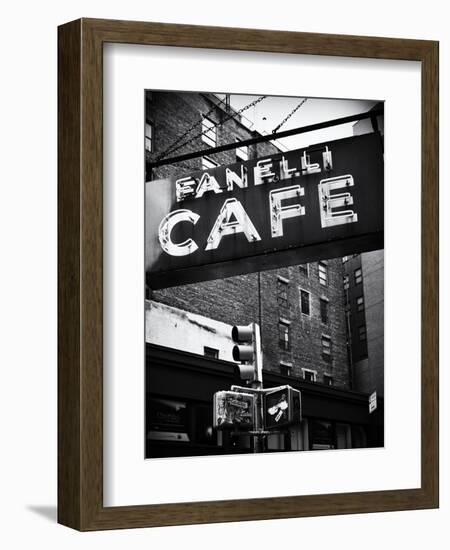 Advertising - Fanelli Cafe - Soho - Mahnattan - New York - United States-Philippe Hugonnard-Framed Photographic Print