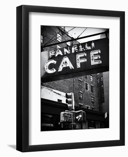 Advertising - Fanelli Cafe - Soho - Mahnattan - New York - United States-Philippe Hugonnard-Framed Premium Photographic Print