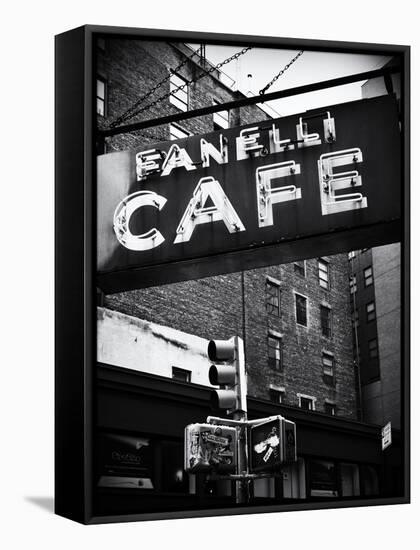 Advertising - Fanelli Cafe - Soho - Mahnattan - New York - United States-Philippe Hugonnard-Framed Stretched Canvas