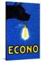 Advertising For Econo Bulbs-Econo-Stretched Canvas