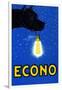 Advertising For Econo Bulbs-Econo-Framed Art Print