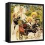 Advertising for La Grande Maison Du Blanc-null-Framed Stretched Canvas