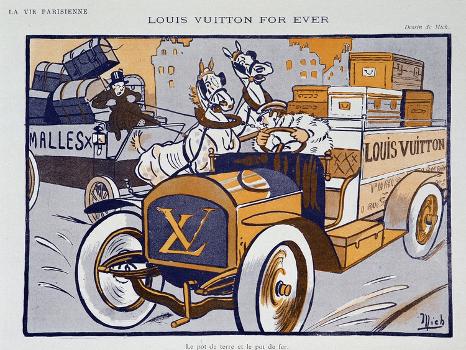 Advertising for Louis Vuitton by Mich (Michel Liebeaux)