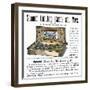 Advertising for Outdoor Summer Games Equipment, Lawn Tennis and Croquet, from the American Company-null-Framed Giclee Print