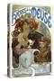 Advertising for the Beer of the Meuse. Illustration of Mucha (Czech Painter and Poster Designer, 18-Alphonse Marie Mucha-Stretched Canvas