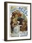 Advertising for the Beer of the Meuse. Illustration of Mucha (Czech Painter and Poster Designer, 18-Alphonse Marie Mucha-Framed Giclee Print