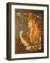 Advertising for the Brand of Papers a Cigarette “” Job””, Lithography by Alphonse Mucha (1860-1939)-Alphonse Marie Mucha-Framed Giclee Print