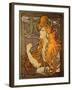 Advertising for the Brand of Papers a Cigarette “” Job””, Lithography by Alphonse Mucha (1860-1939)-Alphonse Marie Mucha-Framed Giclee Print