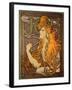 Advertising for the Brand of Papers a Cigarette “” Job””, Lithography by Alphonse Mucha (1860-1939)-Alphonse Marie Mucha-Framed Giclee Print