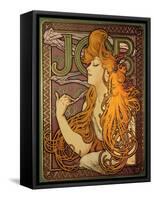 Advertising for the Brand of Papers a Cigarette “” Job””, Lithography by Alphonse Mucha (1860-1939)-Alphonse Marie Mucha-Framed Stretched Canvas