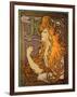 Advertising for the Brand of Papers a Cigarette “” Job””, Lithography by Alphonse Mucha (1860-1939)-Alphonse Marie Mucha-Framed Giclee Print