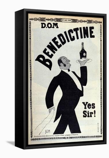 Advertising for the digestive Benedictine-Sem-Framed Stretched Canvas