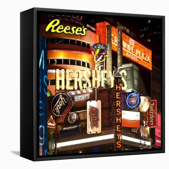 Advertising - Hershey's - Times Square - Manhattan - New York City - United States-Philippe Hugonnard-Framed Stretched Canvas