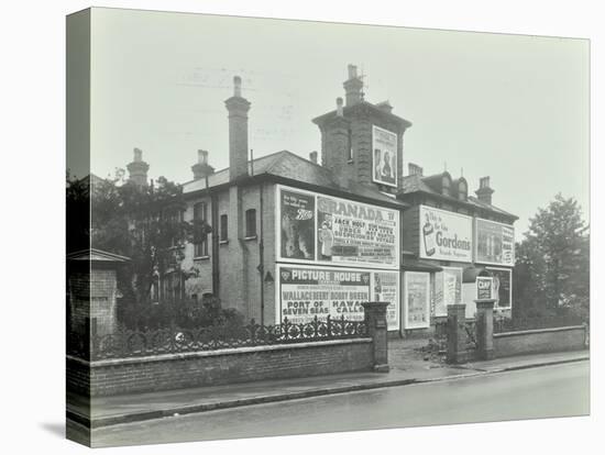 Advertising Hoardings on the Wall of a Building, Wandsworth, London, 1938-null-Stretched Canvas