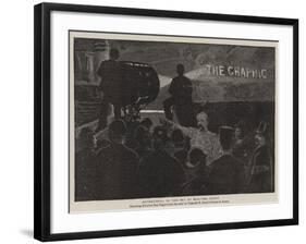 Advertising in the Sky by Electric Light-null-Framed Giclee Print