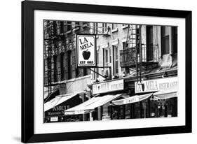 Advertising - La Mela - Little Italy - Manhattan - New York - United States-Philippe Hugonnard-Framed Photographic Print