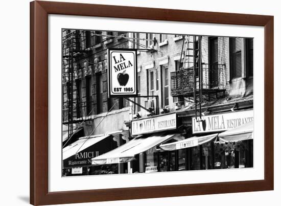 Advertising - La Mela - Little Italy - Manhattan - New York - United States-Philippe Hugonnard-Framed Photographic Print