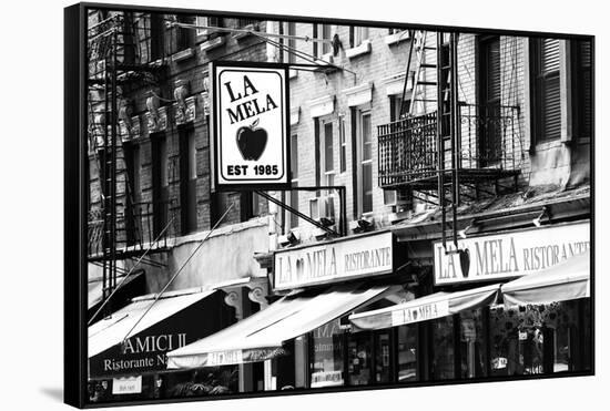 Advertising - La Mela - Little Italy - Manhattan - New York - United States-Philippe Hugonnard-Framed Stretched Canvas