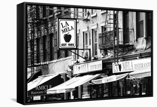Advertising - La Mela - Little Italy - Manhattan - New York - United States-Philippe Hugonnard-Framed Stretched Canvas