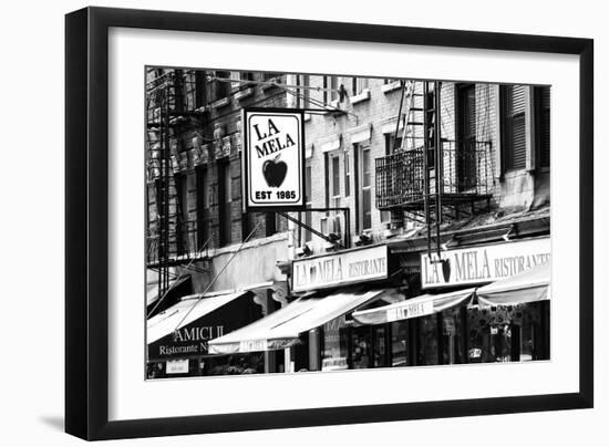 Advertising - La Mela - Little Italy - Manhattan - New York - United States-Philippe Hugonnard-Framed Photographic Print