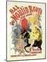 Advertising Lithograph, Le Bal Dumoulin Rouge-Jules Chéret-Mounted Giclee Print