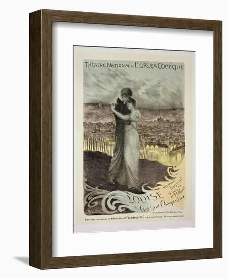 Advertising 'Louise' by Gustave Charpentier, at the Theatre National de L'Opera Comique, Paris-Georges Marie Rochegrosse-Framed Giclee Print