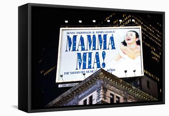 Advertising - Mamma Mia - Times square - Manhattan - New York City - United States-Philippe Hugonnard-Framed Stretched Canvas