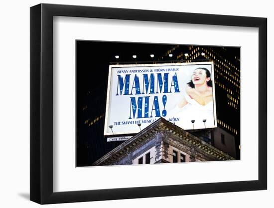 Advertising - Mamma Mia - Times square - Manhattan - New York City - United States-Philippe Hugonnard-Framed Photographic Print