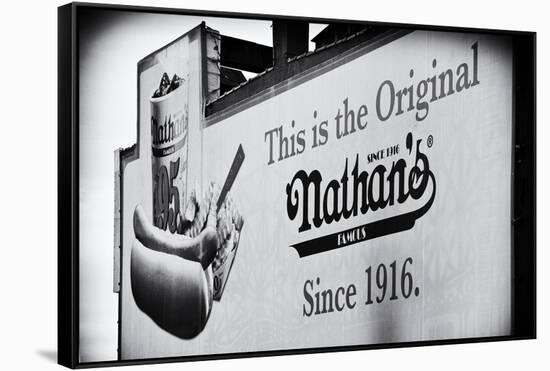 Advertising - Nathan's - Coney Island - United States-Philippe Hugonnard-Framed Stretched Canvas