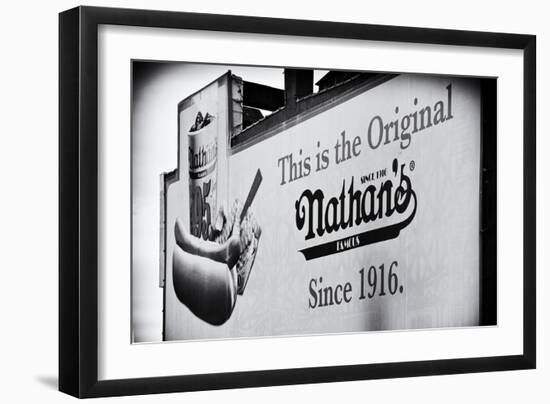 Advertising - Nathan's - Coney Island - United States-Philippe Hugonnard-Framed Photographic Print