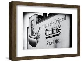 Advertising - Nathan's - Coney Island - United States-Philippe Hugonnard-Framed Photographic Print