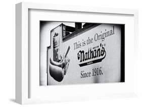 Advertising - Nathan's - Coney Island - United States-Philippe Hugonnard-Framed Photographic Print