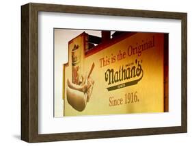 Advertising - Nathan's - Coney Island - United States-Philippe Hugonnard-Framed Photographic Print