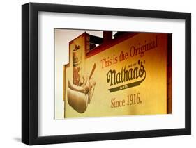 Advertising - Nathan's - Coney Island - United States-Philippe Hugonnard-Framed Photographic Print