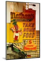 Advertising - Nathan's - Coney Island - United States-Philippe Hugonnard-Mounted Photographic Print