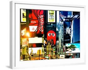 Advertising on Times Square, Manhattan, New York City, United States, Art Colors-Philippe Hugonnard-Framed Photographic Print
