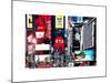 Advertising on Times Square, Manhattan, New York City, US, White Frame, Full Size Photography-Philippe Hugonnard-Mounted Art Print