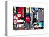 Advertising on Times Square, Manhattan, New York City, US, White Frame, Full Size Photography-Philippe Hugonnard-Stretched Canvas