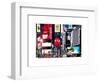 Advertising on Times Square, Manhattan, New York City, US, White Frame, Full Size Photography-Philippe Hugonnard-Framed Art Print