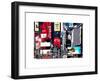 Advertising on Times Square, Manhattan, New York City, US, White Frame, Full Size Photography-Philippe Hugonnard-Framed Art Print