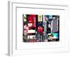 Advertising on Times Square, Manhattan, New York City, US, White Frame, Full Size Photography-Philippe Hugonnard-Framed Art Print