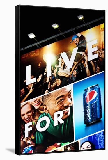 Advertising - Pepsi - Times square - Manhattan - New York City - United States-Philippe Hugonnard-Framed Stretched Canvas