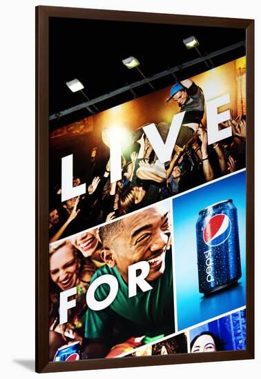 Advertising - Pepsi - Times square - Manhattan - New York City - United States-Philippe Hugonnard-Framed Photographic Print